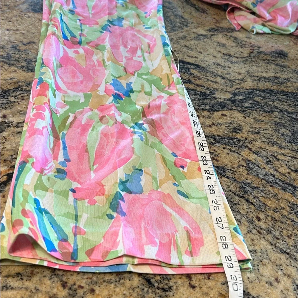 70’s Najla New York floral watercolor pantsuit - Picture 9 of 12